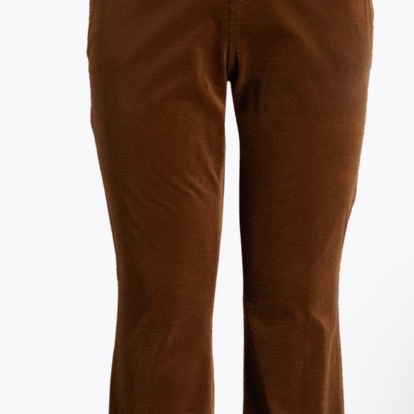 Kut From the Kloth Kelsey Ankle Flare corduroy pants brown “mushroom”size 16 W - Picture 4 of 11